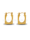 Wholesale Stainless Steel Geometric Embossed Hydraulic Women's Earrings