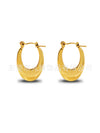 Wholesale Stainless Steel Geometric Embossed Hydraulic Women's Earrings