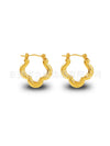 Wholesale Stainless Steel Geometric Embossed Hydraulic Women's Earrings