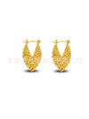 Wholesale Stainless Steel Geometric Embossed Hydraulic Women's Earrings