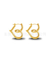Wholesale Stainless Steel Geometric Embossed Hydraulic Women's Earrings
