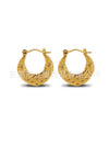 Wholesale Stainless Steel Geometric Embossed Hydraulic Women's Earrings