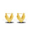 Wholesale Stainless Steel Geometric Embossed Hydraulic Women's Earrings