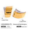 Wholesale Stainless Steel Geometric Exaggerated Earrings For Women Electroplated