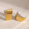 Wholesale Stainless Steel Geometric Exaggerated Earrings For Women Electroplated
