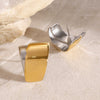 Wholesale Stainless Steel Geometric Exaggerated Earrings For Women Electroplated