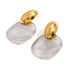 Wholesale Stainless Steel Geometric Exaggerated Electroplated Women's Earrings