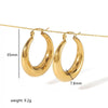 Wholesale Stainless Steel Geometric Fashion Earrings For Women With Electroplating
