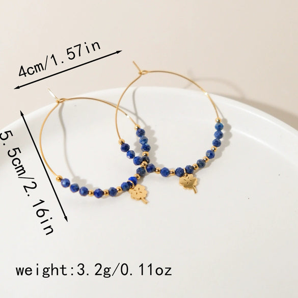 Wholesale Stainless Steel Geometric Fashion Handmade Electroplating Women's Earrings