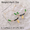 Wholesale Stainless Steel Geometric Fashion Handmade Electroplating Women's Earrings