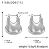 Wholesale 316L Stainless Steel Geometric Fashion Highpolished Gold Plated Women's Earrings