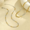 Wholesale Stainless Steel Geometric Fashion Necklace For Women With Electroplating