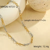 Wholesale Stainless Steel Geometric Fashion Necklace For Women With Electroplating