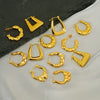 Wholesale Stainless Steel Geometric Fashion Retro Electroplated Women's Earrings