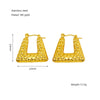 Wholesale Stainless Steel Geometric Fashion Retro Electroplated Women's Earrings