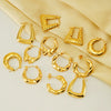 Wholesale Stainless Steel Geometric Fashion Retro Electroplated Women's Earrings