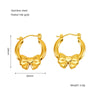 Wholesale Stainless Steel Geometric Fashion Retro Electroplated Women's Earrings