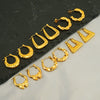 Wholesale Stainless Steel Geometric Fashion Retro Electroplated Women's Earrings