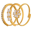 Wholesale 316L Stainless Steel Geometric Fashion Ring Electroplated Jewelry