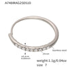 Wholesale 316L Stainless Steel Geometric Fashion Ring Electroplated Jewelry