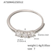Wholesale 316L Stainless Steel Geometric Fashion Ring Electroplated Jewelry