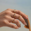 Wholesale 316L Stainless Steel Geometric Fashion Ring Electroplated Jewelry
