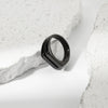 Wholesale Stainless Steel Geometric Fashion Ring Unisex With Electroplating