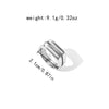 Wholesale Stainless Steel Geometric Fashion Ring Unisex With Electroplating