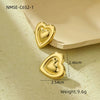 Wholesale Stainless Steel Geometric Fashion Tassel Earrings With Electroplating