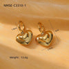 Wholesale Stainless Steel Geometric Fashion Tassel Earrings With Electroplating