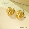 Wholesale Stainless Steel Geometric Fashion Tassel Earrings With Electroplating