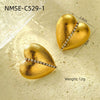Wholesale Stainless Steel Geometric Fashion Tassel Earrings With Electroplating