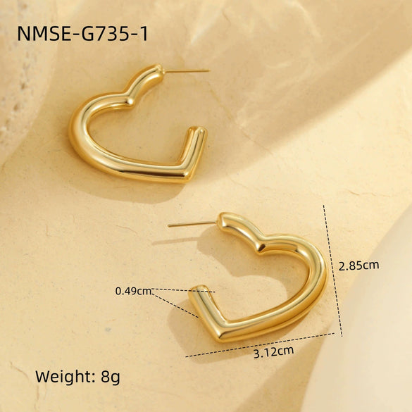 Wholesale Stainless Steel Geometric Fashion Tassel Earrings With Electroplating