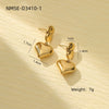 Wholesale Stainless Steel Geometric Fashion Tassel Earrings With Electroplating