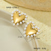 Wholesale Stainless Steel Geometric Fashion Tassel Earrings With Electroplating