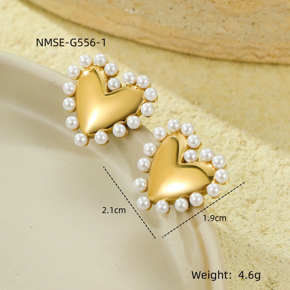 Wholesale Stainless Steel Geometric Fashion Tassel Earrings With Electroplating