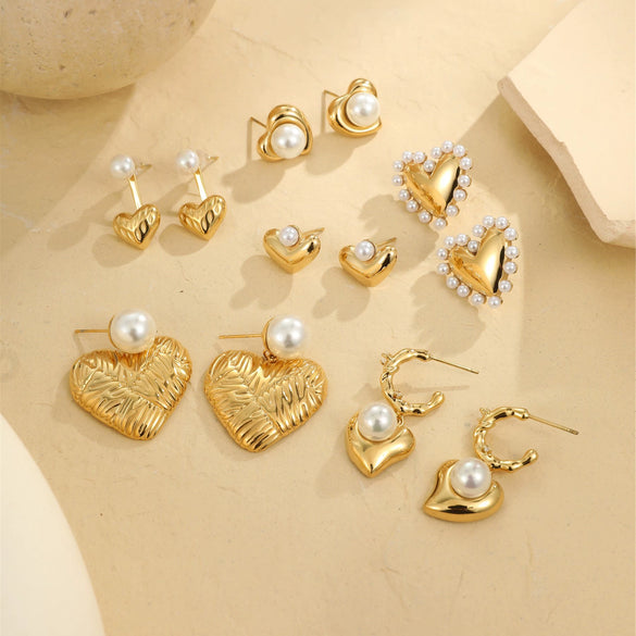 Wholesale Stainless Steel Geometric Fashion Tassel Earrings With Electroplating