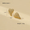 Wholesale Stainless Steel Geometric Fashion Tassel Earrings With Electroplating