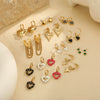 Wholesale Stainless Steel Geometric Fashion Tassel Earrings With Electroplating