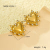 Wholesale Stainless Steel Geometric Fashion Tassel Earrings With Electroplating