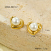 Wholesale Stainless Steel Geometric Fashion Tassel Earrings With Electroplating