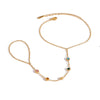 Wholesale Stainless Steel Geometric Finger Chain With Finger Bracelet Electroplated Light Luxury Women's Jewelry
