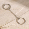 Wholesale Stainless Steel Geometric Finger Ring With French Retro Style And Electroplating
