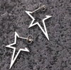 Wholesale Stainless Steel Geometric Fivepointed Star Earrings With Electroplating For Women Minimalist Style