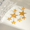 Wholesale Stainless Steel Geometric Fivepointed Star Tassel Earrings Electroplated For Women