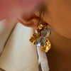 Wholesale Stainless Steel Geometric Flower Earrings With Electroplating For Women Light Luxury Niche Design