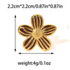 Wholesale Stainless Steel Geometric Flower Ring With Electroplating