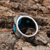 Wholesale Stainless Steel Geometric Gemstone Ring For Men And Unisex