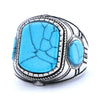 Wholesale Stainless Steel Geometric Gemstone Ring For Men And Unisex