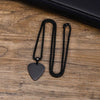Wholesale Stainless Steel Geometric Guitar Pick Pendant Necklace With Electroplating Fashion Jewelry